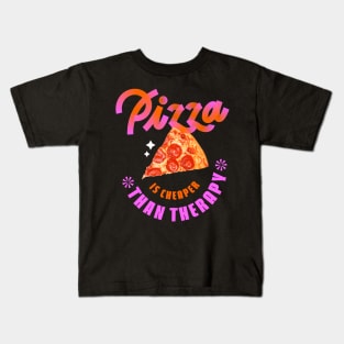 Pizza and therapy Kids T-Shirt